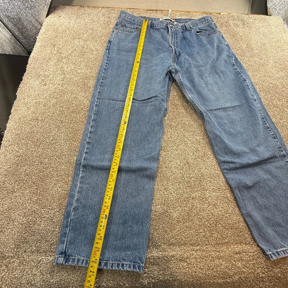 Levis 550 Mens 42x30 Relaxed Fit Jeans Blue Denim Straight Leg Medium Wash Y2K